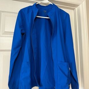 Women's Blue Scrub Jacket